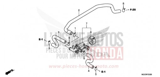 VALVE COMMANDE INJECTION D'AIR CB1100NAJ de 2018